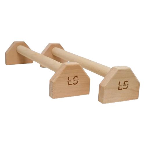Zdjęcie produktu - Line Sport Paraletki drewniane Uchwyty do pompek 50 x 12,5 x 10 cm