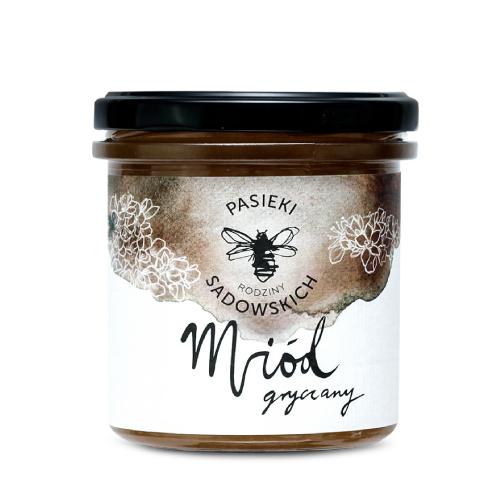Zdjęcie produktu - PASIEKI RODZINY SADOWSKICH Mi&oacute;d gryczany, 450g