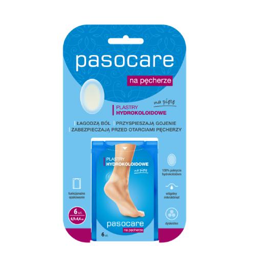 Zdjęcie produktu - PASOCARE Plastry hydrokoloidowe na pęcherze na piętę, 6 sztuk