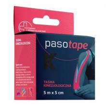 Zdjęcie produktu - PASOTAPE Taśma kinezjologiczna 5cm x 5m czarna, 1 szt.