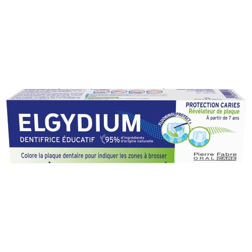Zdjęcie produktu - ELGYDIUM Edukacyjna pasta do zęb&oacute;w dla dzieci barwiąca płytkę nazębną, 50 ml