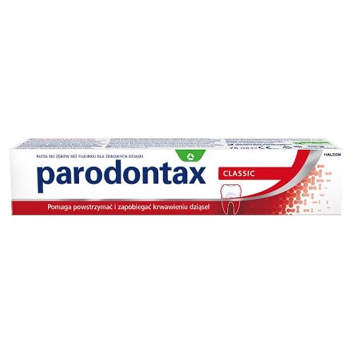 Zdjęcie produktu - PARODONTAX Classic Pasta do zęb&oacute;w, 75 ml USZKODZONE TEKTUROWE OPAKOWANIE 