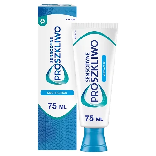 Zdjęcie produktu - Sensodyne ProSzkliwo Multi-Action Pasta do zęb&oacute;w z fluorkiem, 75 ml