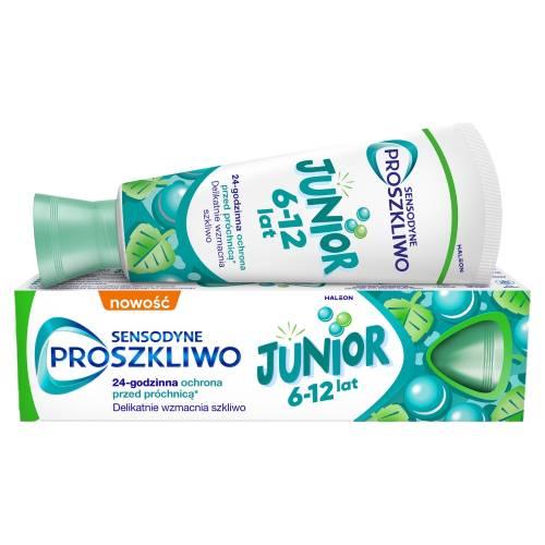 Zdjęcie produktu - Sensodyne ProSzkliwo Junior Pasta z fluorem do zęb&oacute;w dla dzieci 6-12 lat, 75 ml