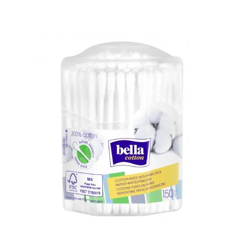 Zdjęcie produktu - Patyczki higieniczne BELLA pudełko ośmiokątne, 150szt.