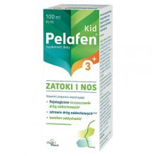 Zdjęcie produktu - Pelafen Kid Zatoki i Nos płyn, 100 ml USZKODZONY KARTON 