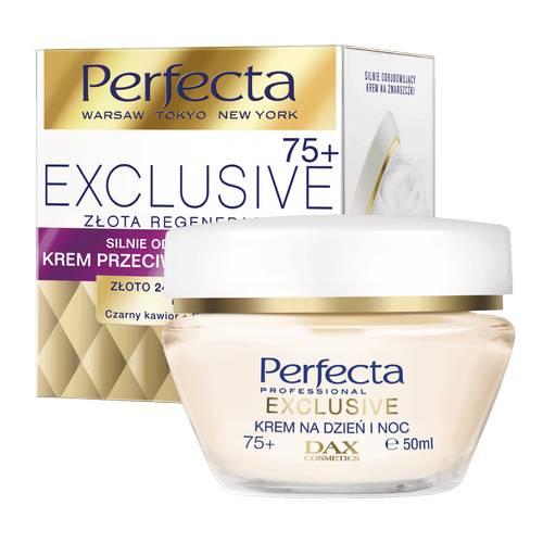 Zdjęcie produktu - PERFECTA Exclusive Złota Regeneracja Krem przeciwzmarszczkowy na dzień i na noc 75+, 50ml