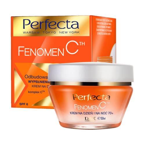 Zdjęcie produktu - PERFECTA Fenomen C 70+ Odbudowa Krem do twarzy na dzień i noc, 50ml USZKODZONE OPAKOWANIE TEKTUROWE