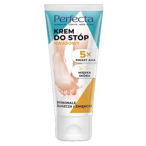 Zdjęcie produktu - PERFECTA Kwasowy krem do st&oacute;p z kwasami AHA, 80 ml
