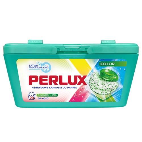 Zdjęcie produktu - PERLUX Color Hybrydowe kapsułki do prania, 20 szt.