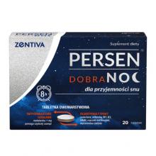 Zdjęcie produktu - Persen Dobranoc, 20 tabl. - suplement diety z melatoniną
