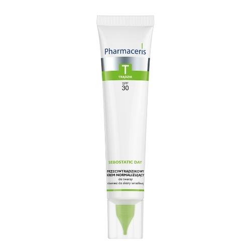 Zdjęcie produktu - Pharmaceris T T-Zone Oily Skin Sebostatic Day Krem normalizujący przeciwtrądzikowy SPF 30, 40 ml