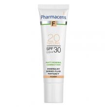 Zdjęcie produktu - PHARMACERIS F Mineralny dermo-fluid matujący SPF30 - 20 Natural, 30ml 