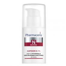 Zdjęcie produktu - Pharmaceris N CAPINON K1% Krem z witaminą K uszczelniającą naczynka, 30 ml