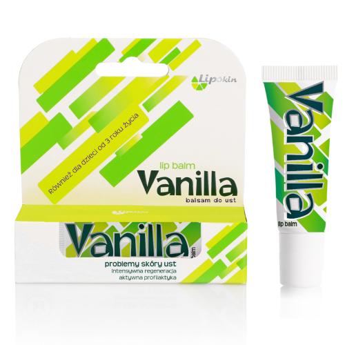 Zdjęcie produktu - PHARMACY LAB Lipskin Vanilla Balsam do ust dla dzieci, 8 g