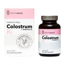 Zdjęcie produktu - Pharmaverum Colostrum + witamina C, 60 kaps.