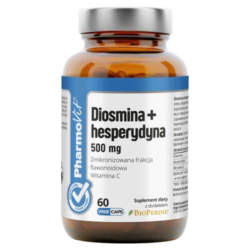 Zdjęcie produktu - PHARMOVIT Diosmina + Hesperydyna 500 mg, 60 kaps.