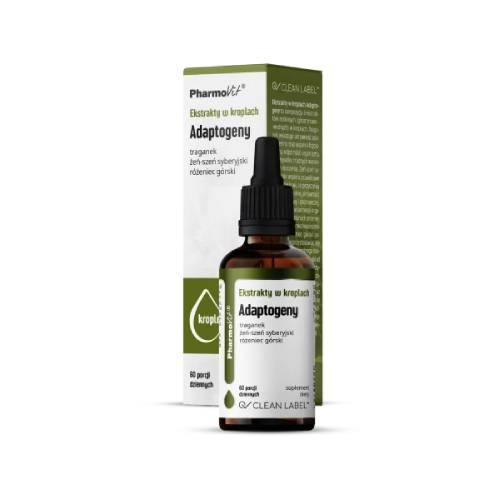 Zdjęcie produktu - Pharmovit Ekstrakty w kroplach Adaptogeny, 30 ml