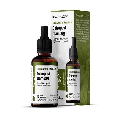 Zdjęcie produktu - PharmoVit Ekstrakty w kroplach Ostropest plamisty, 30 ml 