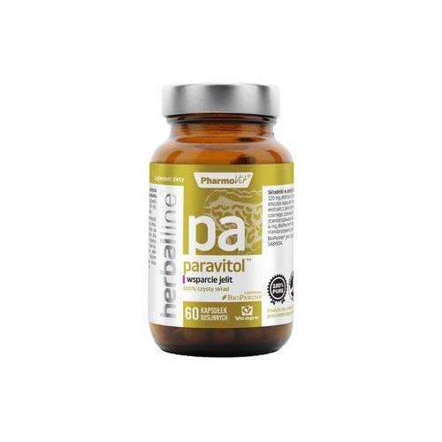 Zdjęcie produktu - PHARMOVIT Herbaline Paravitol Wsparcie Jelit, 60 kaps.