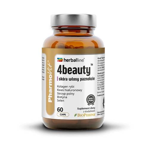 Zdjęcie produktu - Pharmovit Herballine 4beauty&trade; sk&oacute;ra włosy paznokcie, 60 kaps.