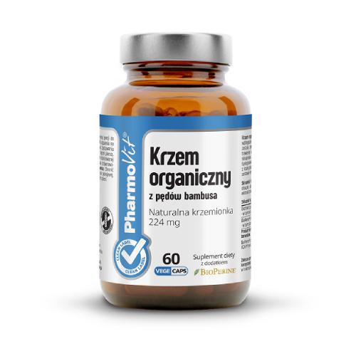Zdjęcie produktu - PHARMOVIT Krzem organiczny z pęd&oacute;w bambusa, 60 kaps.
