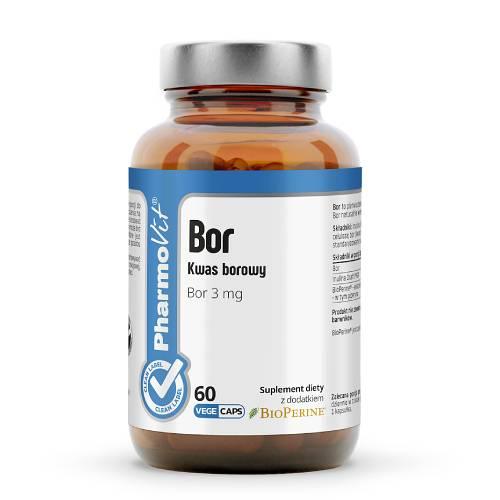 Zdjęcie produktu - Pharmovit Kwas Borowy 3 mg, 60 kaps.