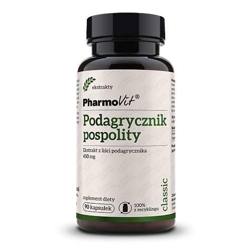 Zdjęcie produktu - PHARMOVIT Podagrycznik pospolity, 90 kaps.