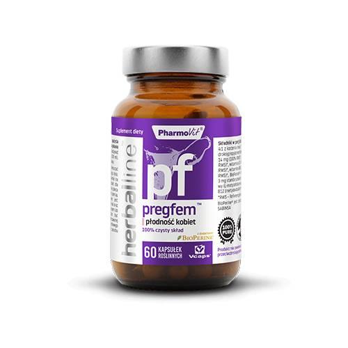 Zdjęcie produktu - Pharmovit Pregfem Płodność kobiet, 60 kaps.