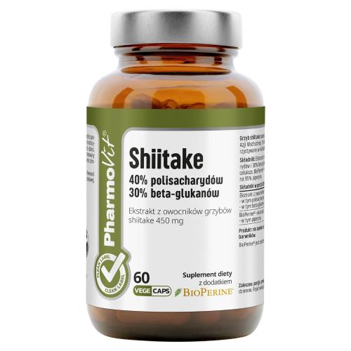Zdjęcie produktu - PHARMOVIT Shiitake 450 mg, 60 kaps.