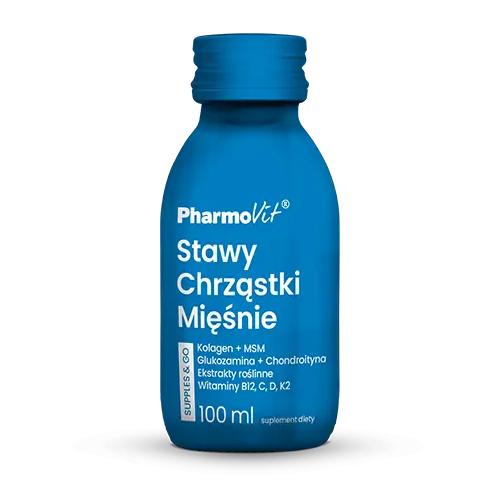 Zdjęcie produktu - PHARMOVIT Stawy Chrząstki Mięśnie Supples & Go shot, 100ml