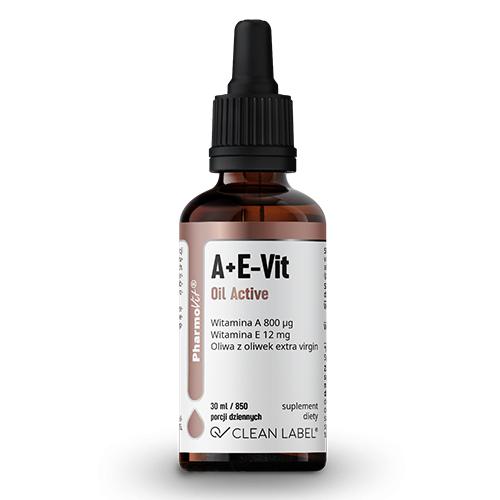 Zdjęcie produktu - PHARMOVIT Witamina A + E Oil Active, 30 ml