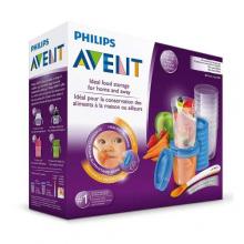 Philips Avent Zestaw pojemnik&oacute;w na pokarm z łyżeczką, 20 szt. (10x180 ml, 10x240 ml)