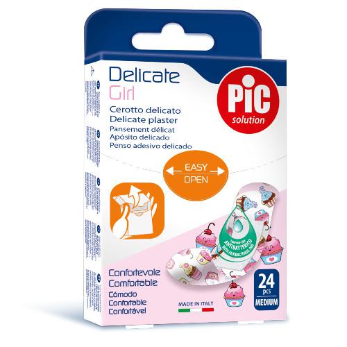 Zdjęcie produktu - PIC Delicate Girl Plaster antybakteryjny, 24 szt.