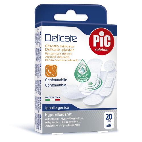 Zdjęcie produktu - PIC Delicate Plaster antybakteryjny mix, 20szt.