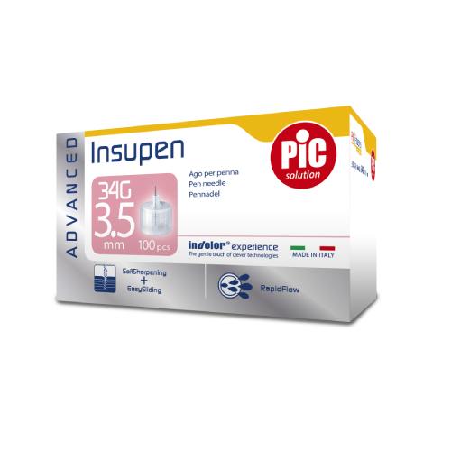 Zdjęcie produktu - PIC INSUPEN Igły do pen&oacute;w, 100szt.