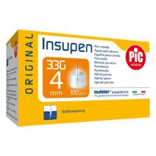 Zdjęcie produktu - PIC Insupen Igły do pen&oacute;w insulinowych 33G 4mm, 100 sztuk