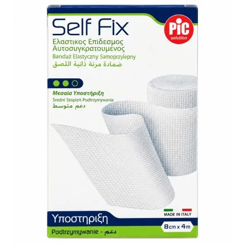 Zdjęcie produktu - PIC SelfFix Bandaż elastyczny kohezyjny podtrzymujący 8cm x 4m, 1 szt.