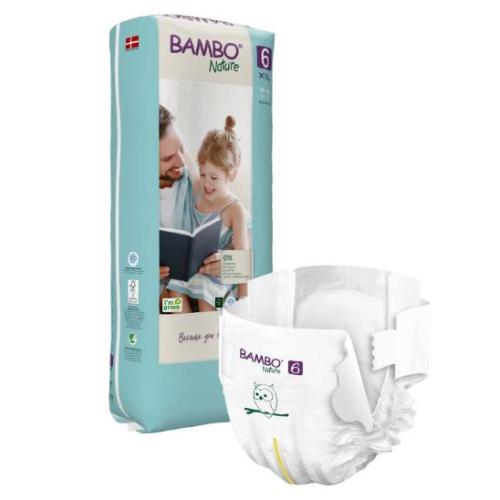 Zdjęcie produktu - BAMBO Nature 6 (XXL 16+kg) Pieluszki, 40 szt. USZKODZONE OPAKOWANIE