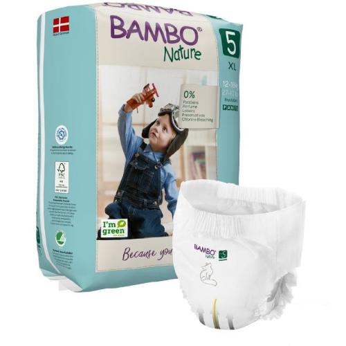 Zdjęcie produktu - BAMBO Nature PANTS 5 (XL 12-18kg) Pieluszki, 19szt.
