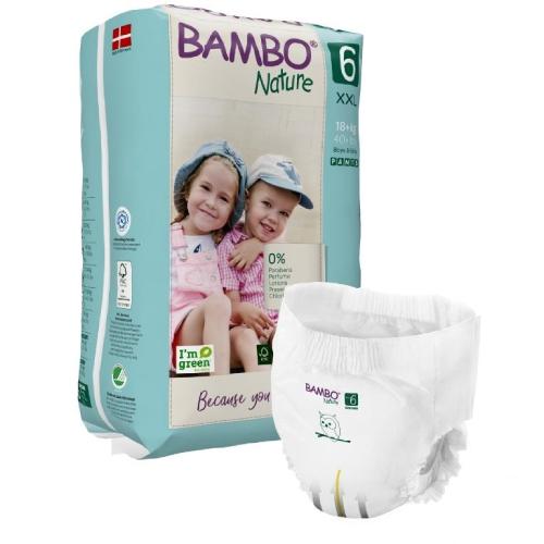 Zdjęcie produktu - BAMBO Nature PANTS 6 (XXL 18+kg) Pieluszki, 18szt.