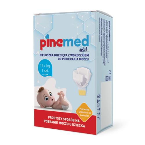 Zdjęcie produktu - PINEMED Pieluszka dziecięca z woreczkiem do pobierania moczu 11+ kg, 1szt.