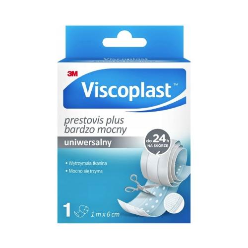 Zdjęcie produktu - VISCOPLAST Prestovis Plus Bardzo Mocny plaster do cięcia 1m x 6cm, 1 szt.