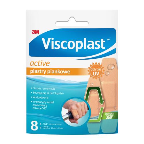 Zdjęcie produktu - VISCOPLAST Active Amortyzujące plastry piankowe, 8 szt.