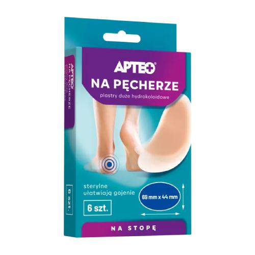 Zdjęcie produktu - Plastry duże na pęcherze APTEO, 6 sztuk