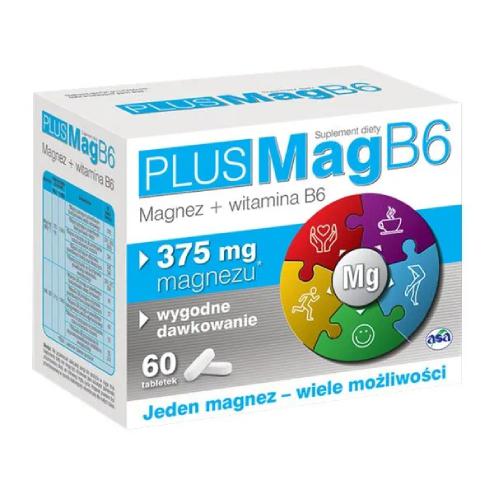 Zdjęcie produktu - PlusMag B6, 60 tabletek