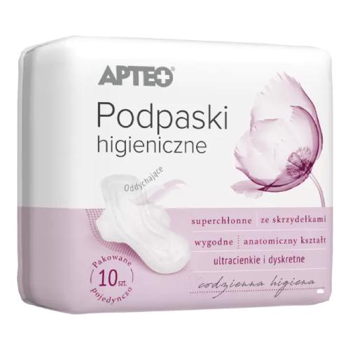 Zdjęcie produktu - Podpaski higieniczne ultra cienkie APTEO, 10 sztuk