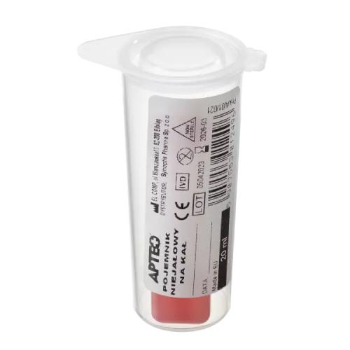 Zdjęcie produktu - APTEO Pojemnik niejałowy na kał, 20ml
