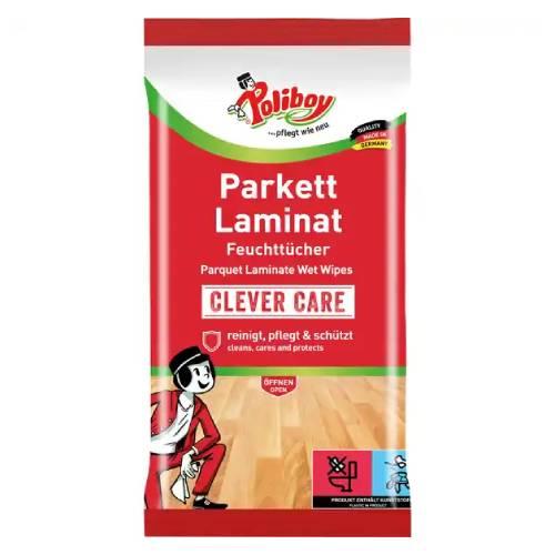 Zdjęcie produktu - POLIBOY Parkett Laminat Mokre ściereczki do parkietu i powierzchni laminowanych, 15 sztuk