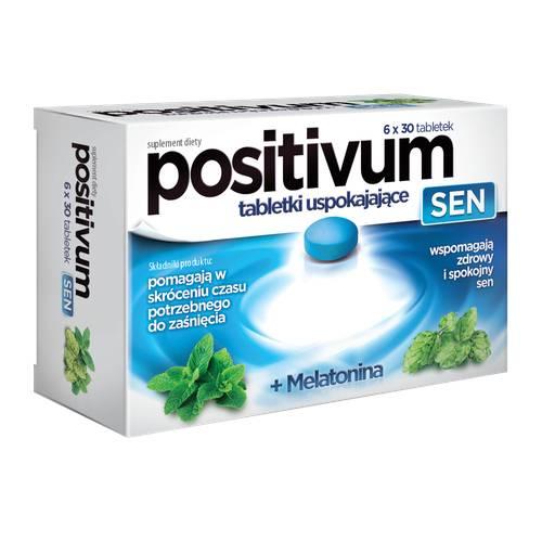 Zdjęcie produktu - POSITIVUM SEN tabletki uspokajające, 6x30tabl.